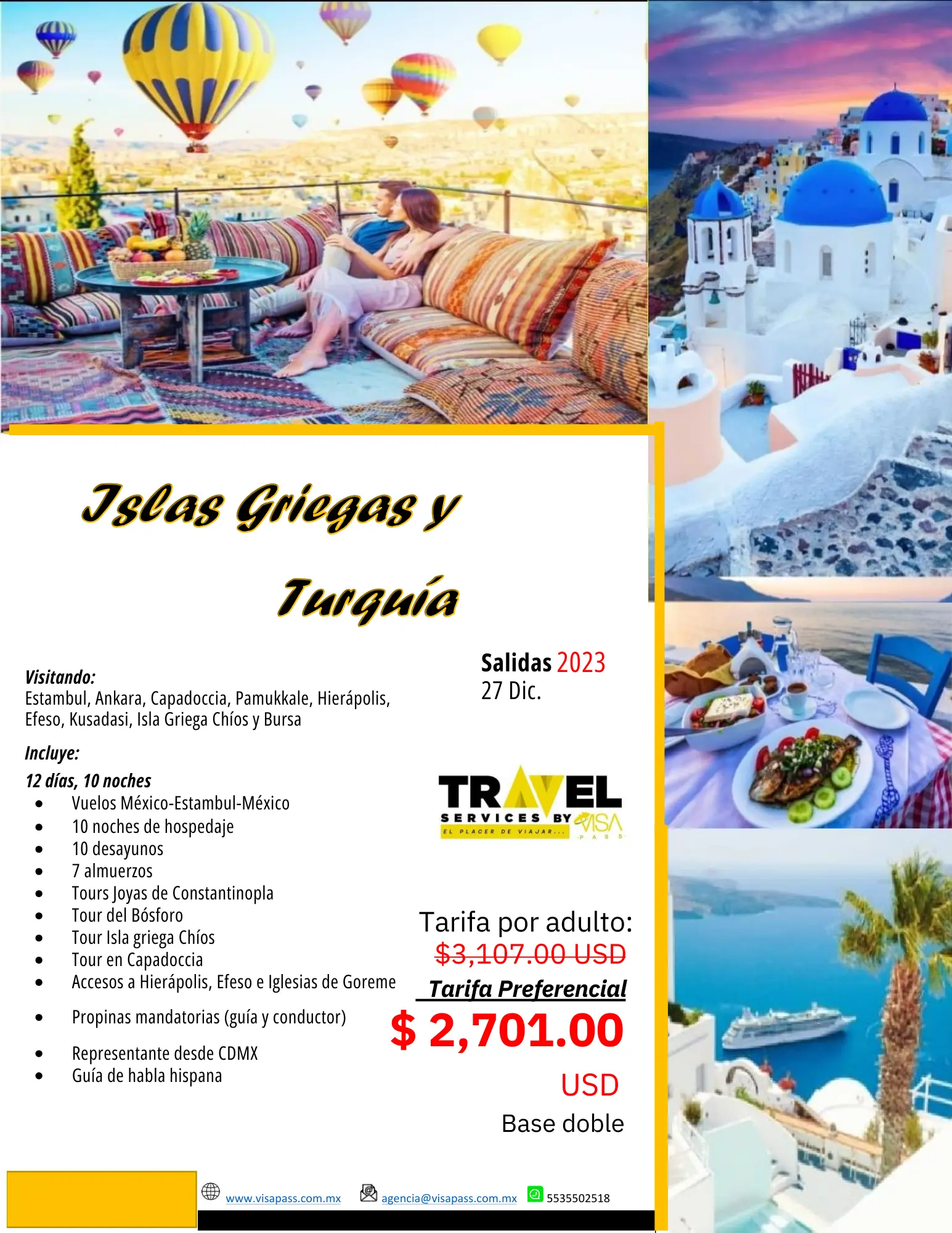 Islas Griegas y Turquía